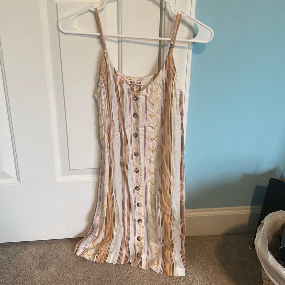 ripcurl striped slip dress
